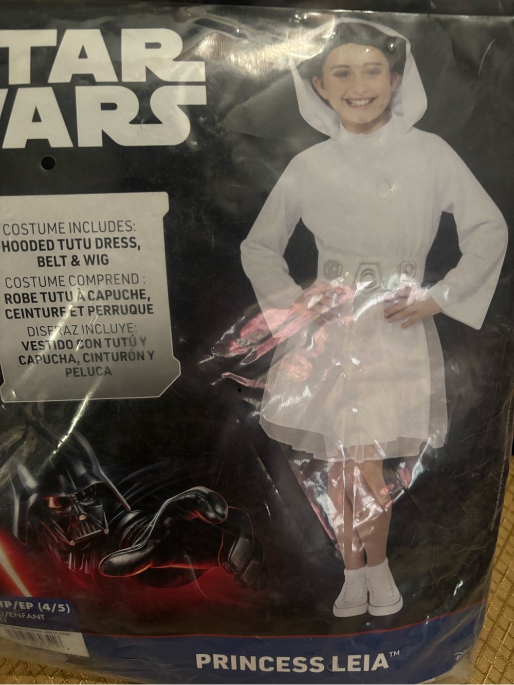 Star Wars Princess Leia White Hooded Tutu Costume